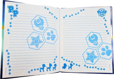Ditari Paw Patrol me drita LED, 22x17cm, shumëngjyrësh