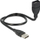 Kabllo Delock ShapeCable USB, MF, 0.5m, e zezë