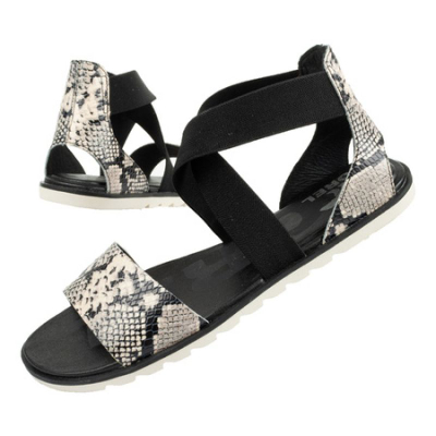 Sandale Sorel Ella II Sandal W NL4043-010, lëkurë, EVA, të zeza