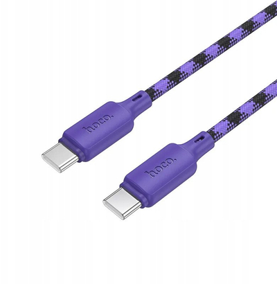 Kabllo Hoco X116 USB C në USB C, 1m, 60W, vjollcë me gradient