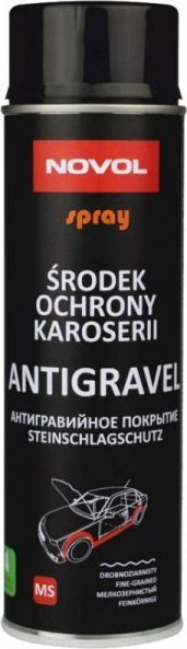 Sпреј антисипија NOVOL, 500ml, заштита на каросерија, црн