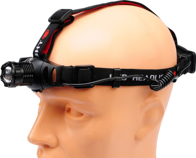 Dritë koke Yato YT-08590, 3 W, 100 lm, e zezë