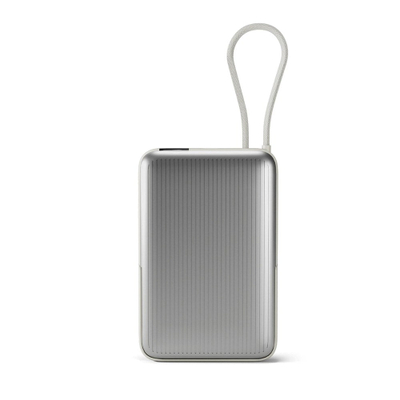 Powerbank Epico UltraPack 22.5W, 10000mAh, MagSafe dhe Qi2, me kabllo USB C tërheqëse, gri