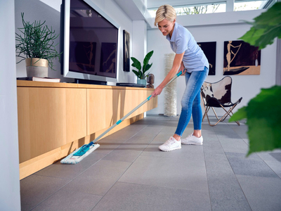 Set mop pastrimi Leifheit Profi Compact 55092, me kovë 9L, 42cm, i gjelbër