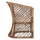 Karrige Mpiko rattan natyral jastëk ecru 64×68×87 cm (HM5990)