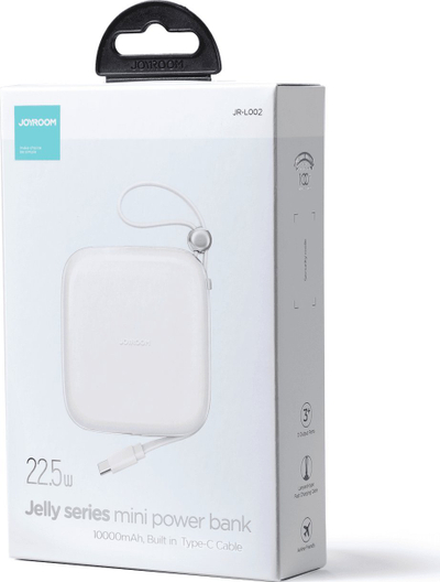 Powerbank Joyroom Jelly Series JR-L002, 10000mAh, 22.5W, i bardhë