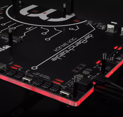 Test bench Thermal Grizzly Der8enchtable ARGB, активна PCB, ARGB осветлување, црн