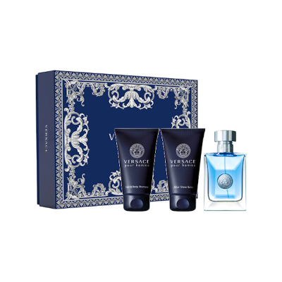 Set Versace Pour Homme, Eau De Toilette 50 ml + Losion trupi 50 ml + Xhel dushi 50 ml