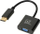 Adapter video iBOX IADPVGA, DisplayPort në VGA, Full HD, i zi