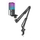 Mikrofon USB Fifine T669 PRO2, set me krah tavoline, RGB, i zi