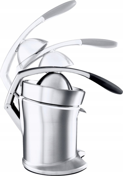 Shtrydhëse manuale agrumesh Salbei 800CP, çelik inox, sitë inoksi, argjendtë