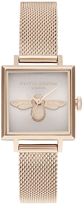 Orë dore Olivia Burton 3D Bee Square OB16AM164