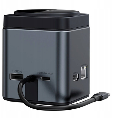 Докинг станица BlitzWolf BW-TH17, 9 во 1, USB 3.0, безжичен полнач 15W