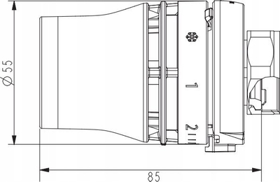 Kokë termostatike Danfoss Redia RTD, 8°C–28°C, e bardhë