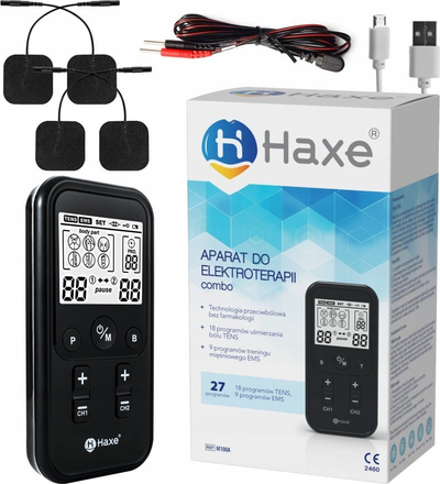 Апарати за електростимулација Axion M100A, 2 канали, 27 програми, сива