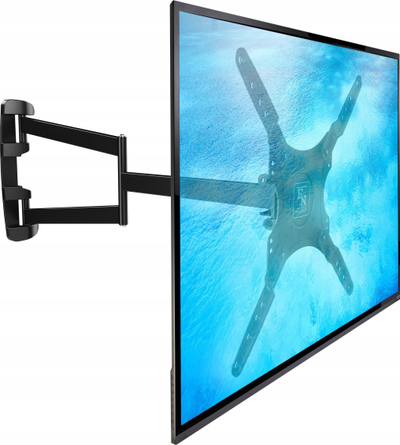 Mbajtëse murale TV Fiber Novelty Long Swivel, 26"-55", pivot, e zezë