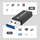 Adapter USB Wozinsky WAAC-01, USB-A në USB-C, 10 Gbps, i zi