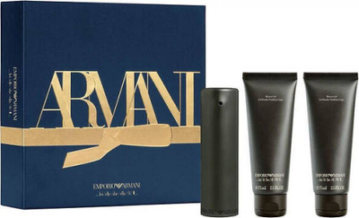 Set parfum Emporio Armani për burra, EDT 50 ml, xhel dushi 2x75 ml