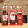 Qese dekorative vere Christmas Reindeer, për shishe 750 ml, poliester, e kuqe