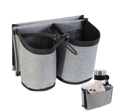 Mbajtës udhëtimi T-phox Travel Holder, për dorezë valixhesh, 2 ndarje, gri