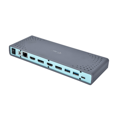 Doking stacion USB-C i-Tec CADUAL4KDOCK, dyfish 4K, USB 3.0, gri