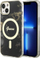 Mbrojtëse telefoni Guess Golden Marble MagSafe për iPhone 14, e zezë