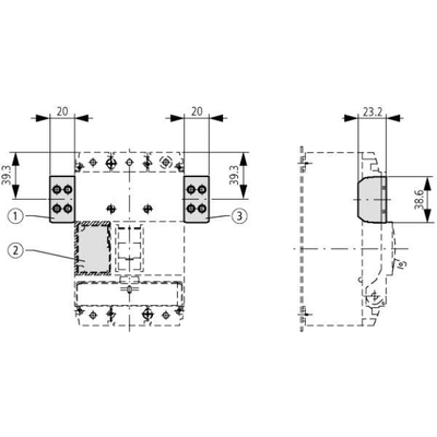 Kontakt ndihmës Eaton M22-CK01, 1R, 6 A