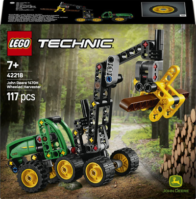 Set lodër LEGO Technic John Deere 1470H 42218, 117 copa, 7+, jeshile me të verdhë