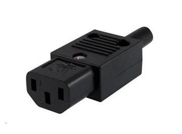 Kabllo rryme PremiumCord CS220F, IEC C13, e zezë