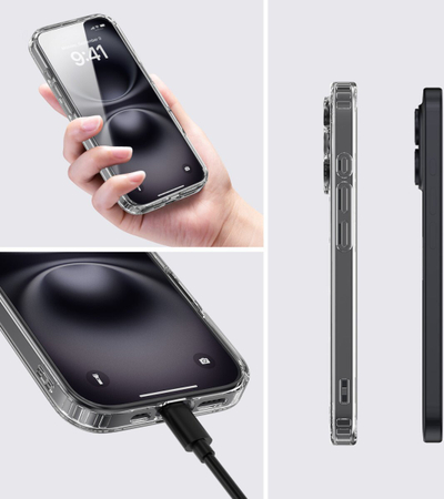 Set mbrojtës 4smarts Premium 360 për Apple iPhone 17, MagSafe, transparent
