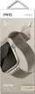 Rrip dore Uniq Dante për Apple Watch 38 40 41mm, çelik inox, mbyllje magnetike, starlight
