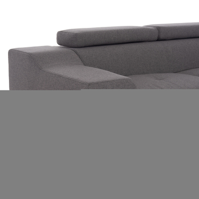 Divan këndor Encore HM3301.01R, me shtrat dhe arkë, 285x205cm, gri