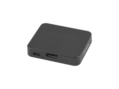 Ndarës videos HDMI Lanberg, 2x HDMI, 4K, me USB C, i zi