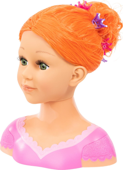 Kokë stilimi Bayer Charlene Super Model, 27cm, me aksesorë dhe kozmetikë, shumëngjyrëshe