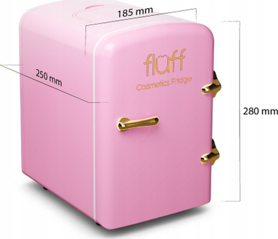 Frigorifer kozmetik Fluff Pink, mini, 40W, rozë