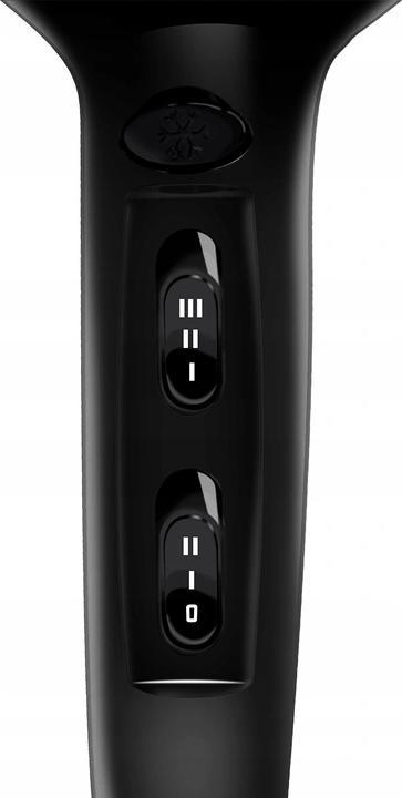 Фен за коса Aigostar Fighter, 2400W, јонски со дифузор, црн