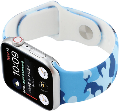 Rrip silikoni 4wrist për Apple Watch - 42 42/44/45 mm, i kaltër