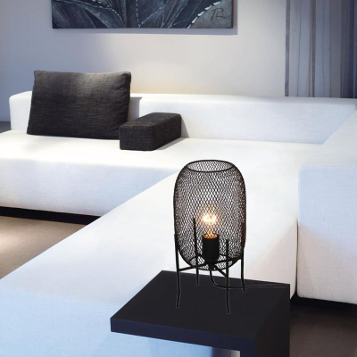 Llambë tavoline Grundig Metal Table Floor Lamp, metalike, E27 40W, e zezë