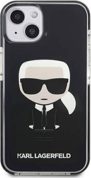 Mbulesë telefoni Karl Lagerfeld KLHCP13STPEIKK, për iPhone 13 mini 5.4", hardcase, e zezë