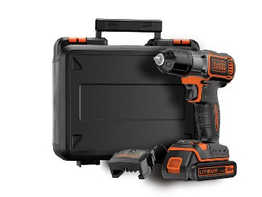 Trapano vidhosës Black &amp; Decker ASD184K, 18V, bateri Lithium, portokalli e zezë