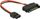 Kabllo Delock (84873), SATA 15 pin - SATA 6 pin, 0.1 m, e kuqe
