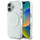 Маска за телефон Guess IML Metal Circle Classic Logo MagSafe за iPhone 16 6.1", бела