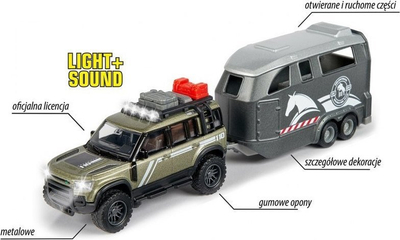 Set lodër Majorette Grand Land Rover Jockey, 25cm, drita dhe tinguj, shumëngjyrësh