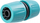 Lidhës riparues për zorren e kopshtit Richmann CO232, 1/2", plastikë, ngjyrë turquoise