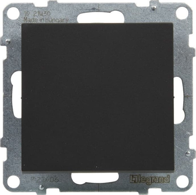 Çelës shkallesh Legrand SUNO 721406, 10AX 250V, montim i fshehtë, i zi