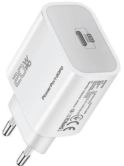 Karikues USB C ProMate PowerPort 20PD, 20W, Power Delivery, i bardhë