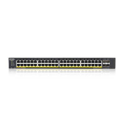 Switch Zyxel XGS1935-52HP, 52 porta Gigabit, PoE+, i zezë