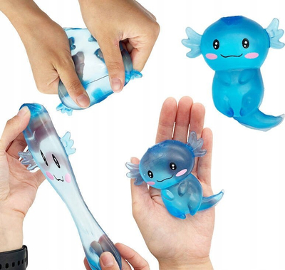 Lodër antistres Norimpex Sensory Squishy Axolotl, gell, elastike, shumëngjyrëshe