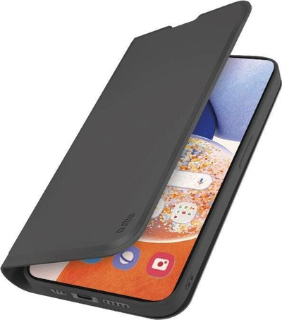 Këllëf portofol SBS Portafoglio Lite për Samsung Galaxy A14 4G 5G, me kapak, i zi