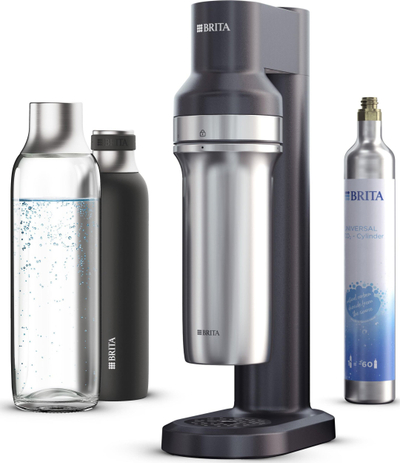 Aпарат за газирана вода Brita Soda Trio, црн